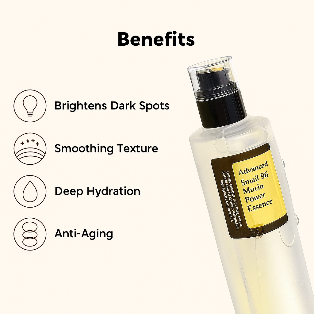 MUCINA Essence – 96% Snail Mucin Barrier Repair Boost